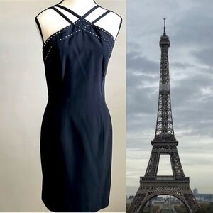 🇫🇷Vera Mont Paris Black Dress Size
36 About 5.5- 6 in US Sizes